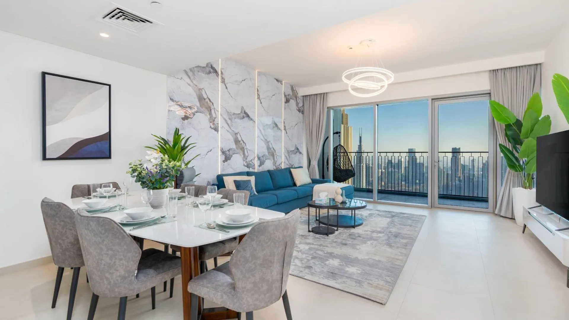 Burj Khalifa & Dubai Dancing Fountain View, 54Th Floor & Dubai Mall Access Apartment